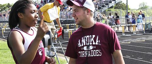 Coach with student Coach with student